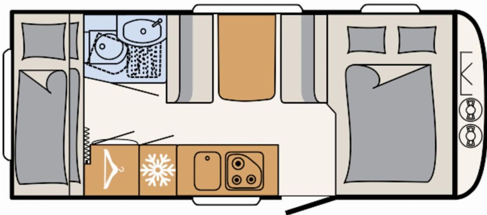 Fahrzeugabbildung Dethleffs Camper 500 QSK Mover, Klima, Fahrradträger