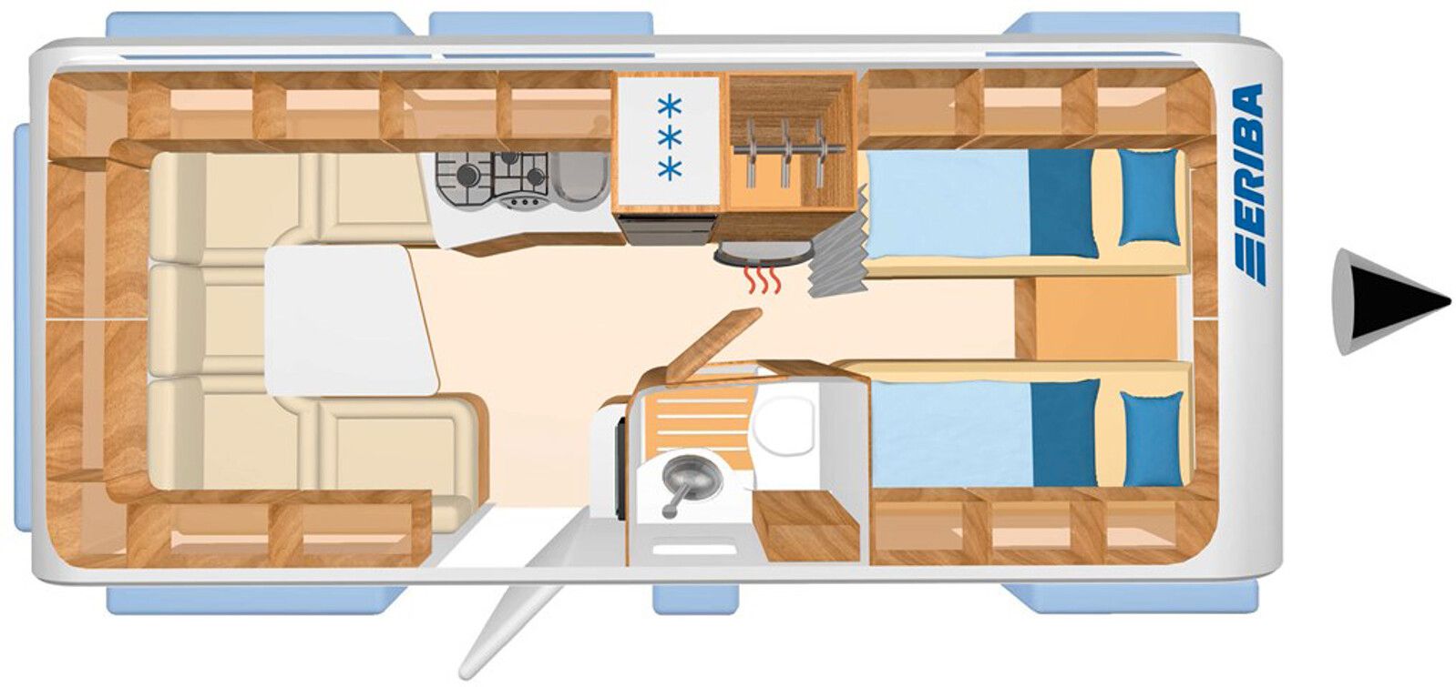 Fahrzeugabbildung HYMER / ERIBA / HYMERCAR Eriba Nova GL 530 Mover, Vorzelt, Klima