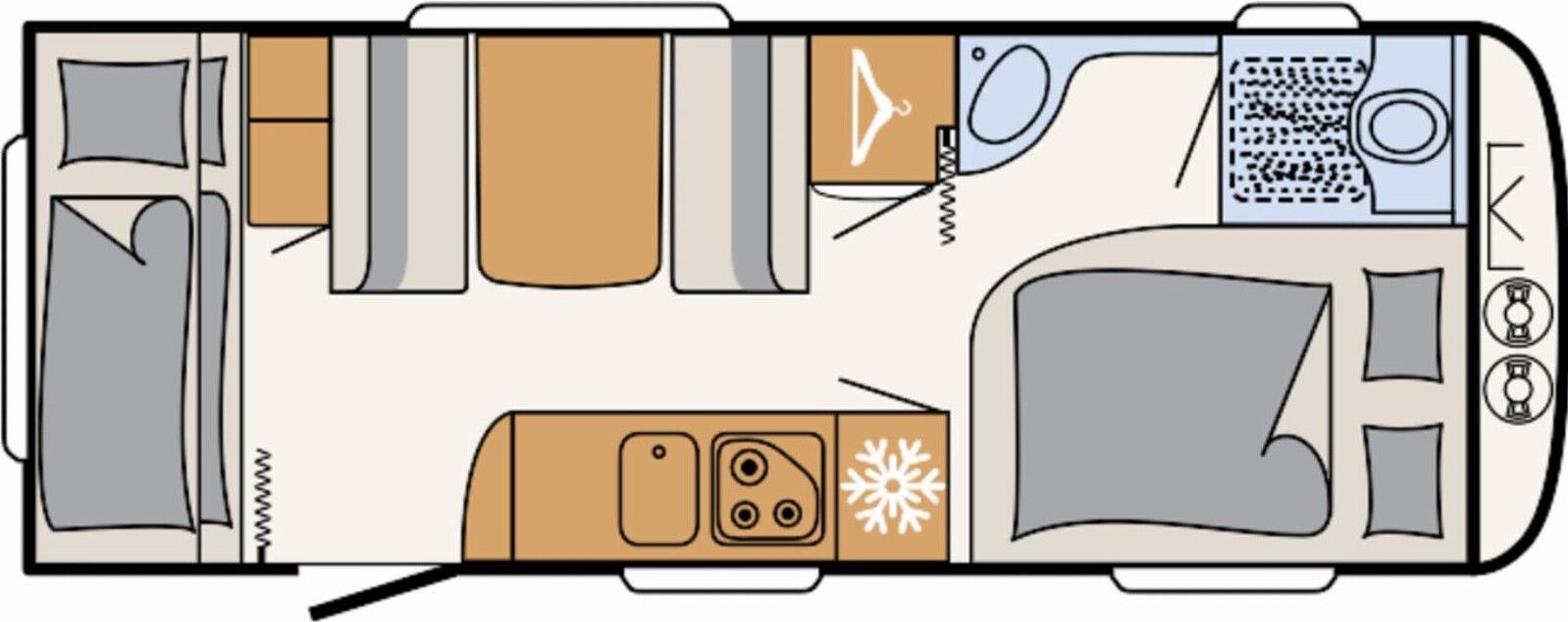 Fahrzeugabbildung Dethleffs Camper 530 FSK Dachklima,Autark,ATC,Duo-Control