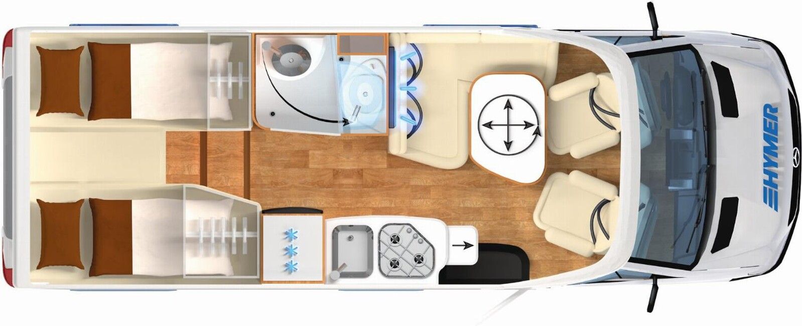 Fahrzeugabbildung HYMER / ERIBA / HYMERCAR ML-T CrossOver 570 18-Zoll-Deltas,Winterpaket,TV